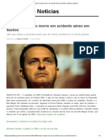 Eduardo Campos Morre Em Acidente Aéreo Em Santos _ Notícias JusBrasil