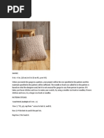Herringbone Stitch Pillow