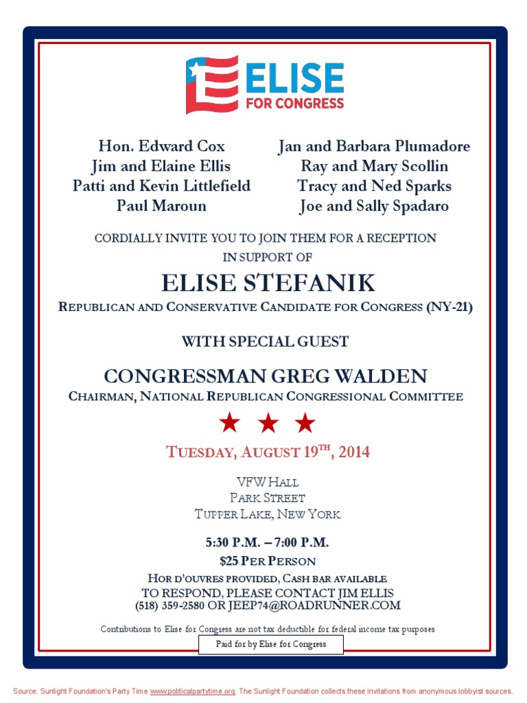 Reception For Elise Stefanik United States Congress 42 Views