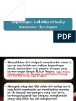 Kepentingan Kod Etika Terhadap Masyarakat Dan Negara