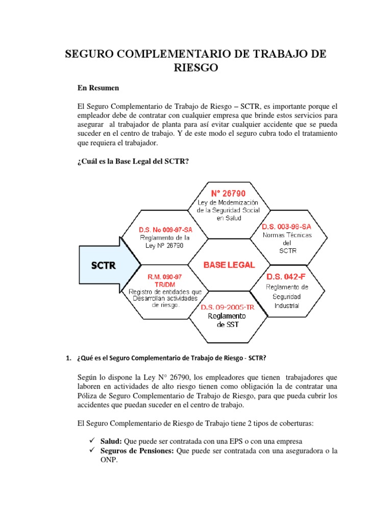 SCTR | PDF | Seguro | Accidente (general)
