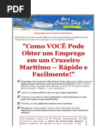 Empregos Em Cruzeiros Marítimos