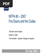 NFPA 80 Fire Doors | PDF | Safety | Prevention