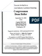 Luncheon For Dean Heller