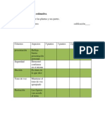 instrumento de charla las plantas y sus partes