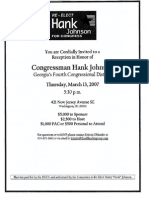 Reception For Hank Johnson