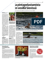 Melontaa Ja Pintapelastamista Villenjärven Vesillä Sievissä, 11.7.2014