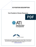 Executive Position Description-ATI VP of HR