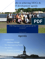 Role of Emerging Leaders in Achieving MDGs-2015-Adebayo Alonge