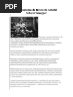 O Programa de Treino de Arnold Schwarzenegger