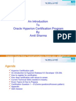 An Introduction To Oracle Hyperion Certification Program by Amit Sharma