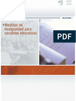 Medidas de Desigualdad para Variables Educativas