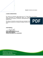 Constancia de Empleo - César Lucio PDF