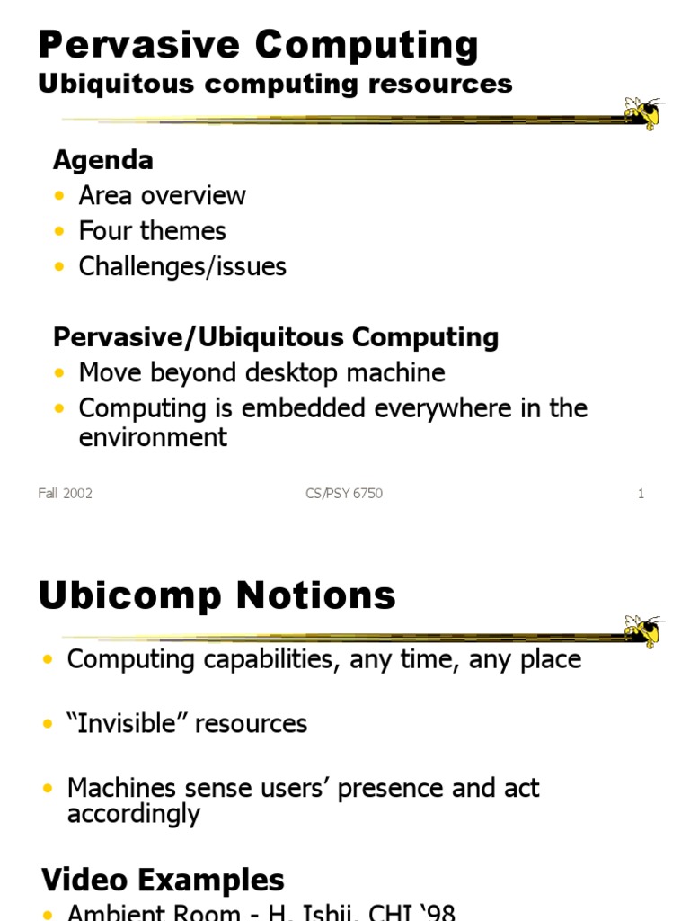 HCI Gattech32 Ubiquitous Computing | PDF | Digital Technology ...