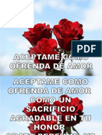 Aceptame Como Ofrenda de Amor