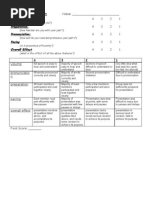 Oral Presentation Rubric