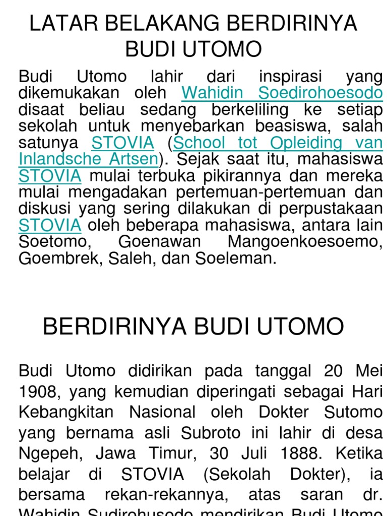 Budi Utomo Pdf