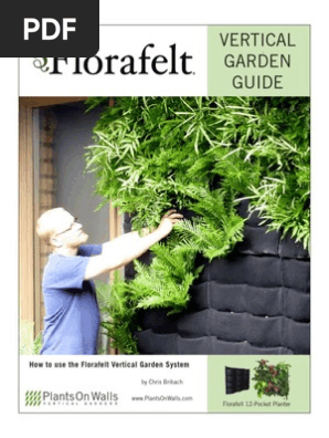 Florafelt Vertical Garden Guide Irrigation Plants