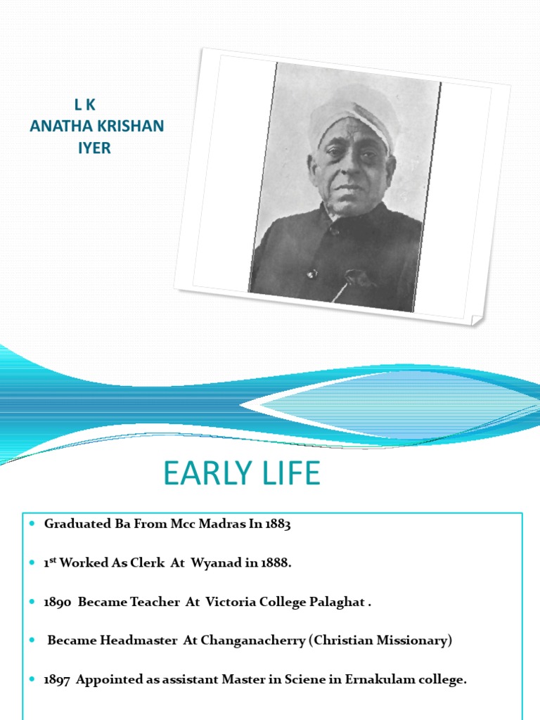 L K Anatha Krishan | PDF