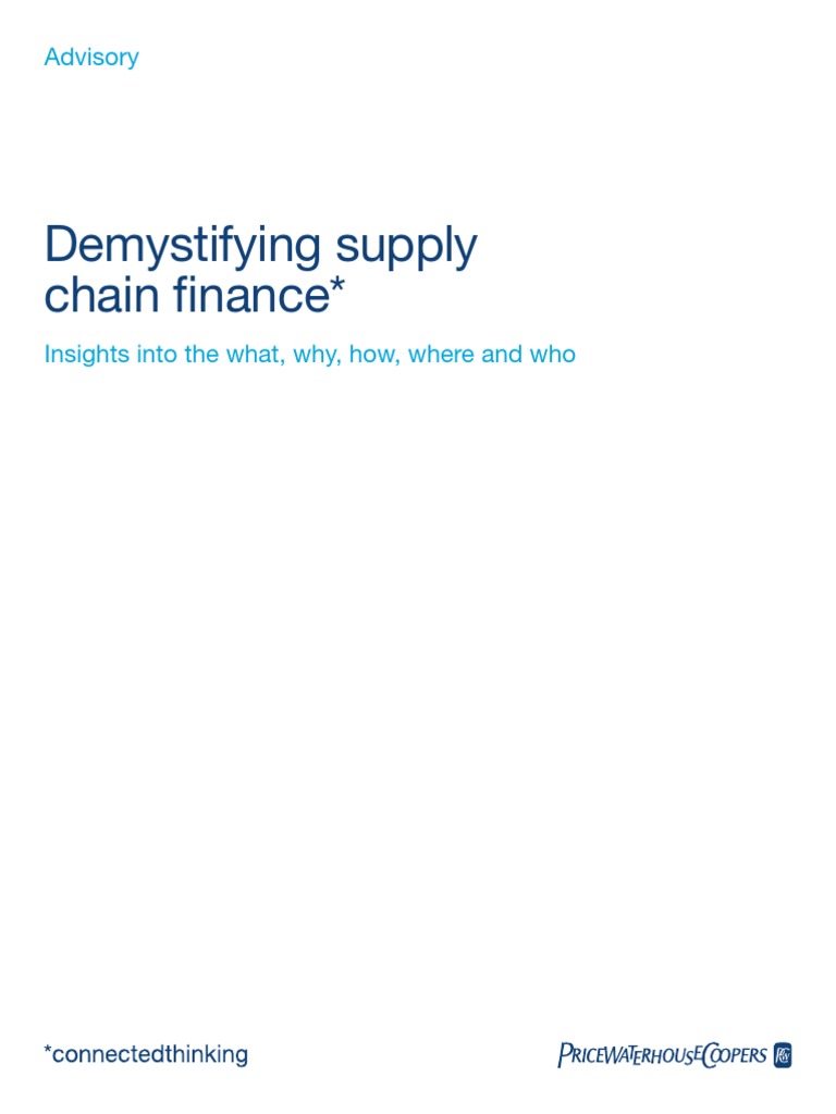 Supply Chain Finance PDF PDF Supply Chain Sales