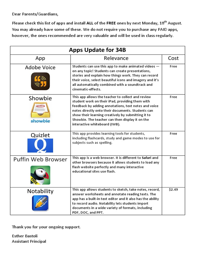 Essential Free Apps for 34B Students | PDF | Adobe Flash | Software