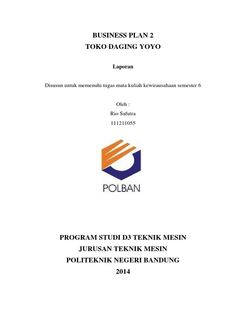 Contoh Business Plan