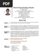 Manuel Ernesto's Resume