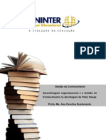 Tema 6 Aprendizagem Organizacional e A Gestão Do Conhecimento Na Abord. de Peter Senge