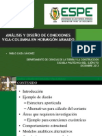 Análisis y Diseño de Conexiones Viga-Columna en Hormigón Armado