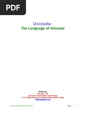 Unicode Language Of Universe Character Encoding Encodings