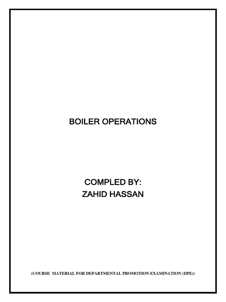 Boiler Operation Hassan | PDF | Boiler | Natural Gas
