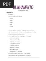 Alinhamento 27-01-2009