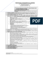Instruções para Solicitação de Aprovação de Projetos Arquitetonicos - Saúde PDF