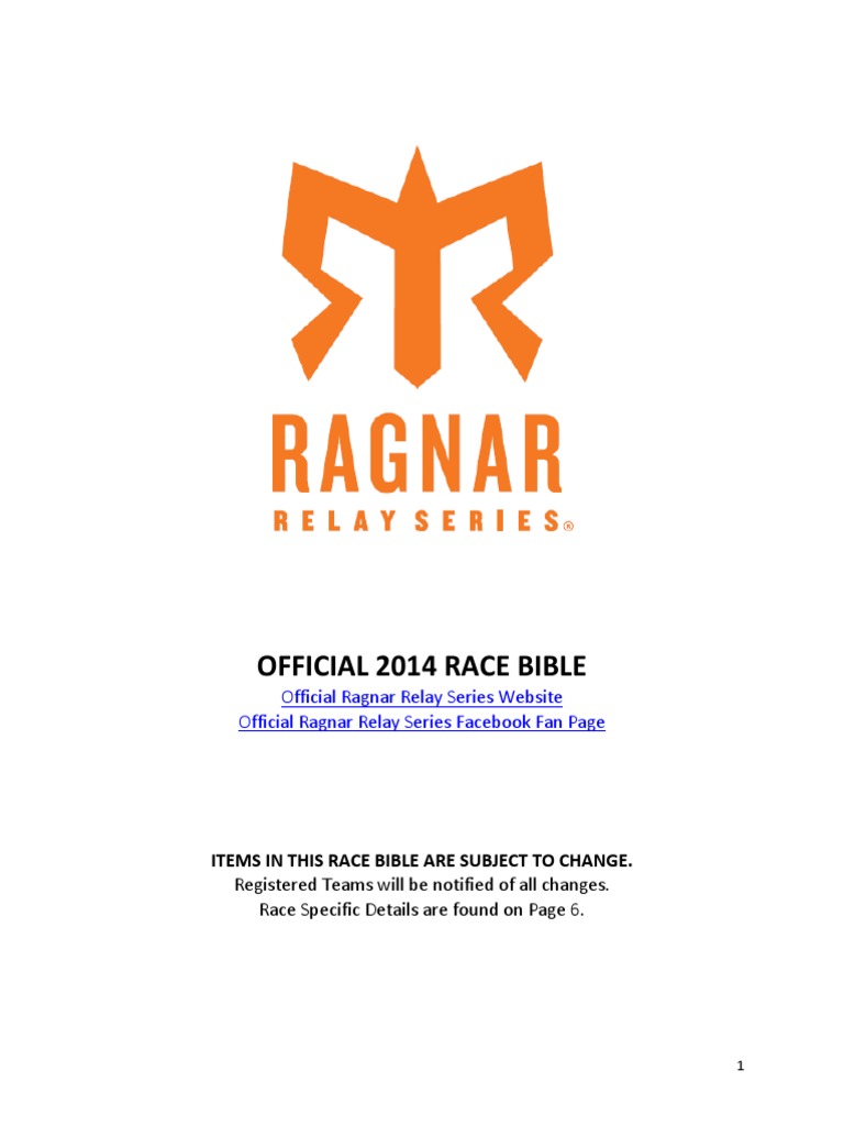 Ragnar Relay Rules PDF Volunteering Vehicles