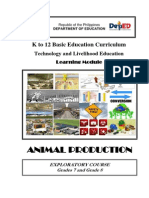 k to 12 Animal Production Learning Module