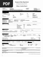 Ferguson Incident Report