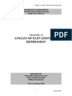 Angle of Elevation and Depression