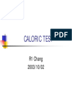 Caloric Test 20031002