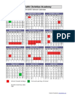 Lfca 2014-15 Calendar