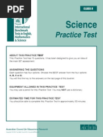 Ibt (International Benchmark Test)Sample Paper Grade 7 Science