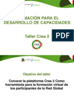 Taller CREA 2 - Formación para El Desarrollo de Capacidades