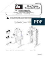 Shop Presses Instruction Manual: Max. Operating Pressure 10,000 PSI