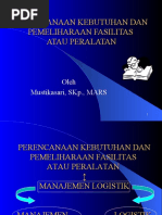 Download PERENCANAAN KEBUTUHAN DAN PEMELIHARAAN FASILITAS by api-19589140 SN23691521 doc pdf