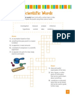 Scientif Ic Words: Complete The Puzzle Using These Science Words