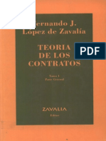 Teoría de Los Contratos - Tomo I - López de Zavalía