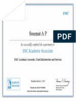 EMC Academic Associate, Cloud Infrastructure and Services Certificate