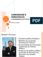 Comunidade cívica e desempenho institucional na Itália