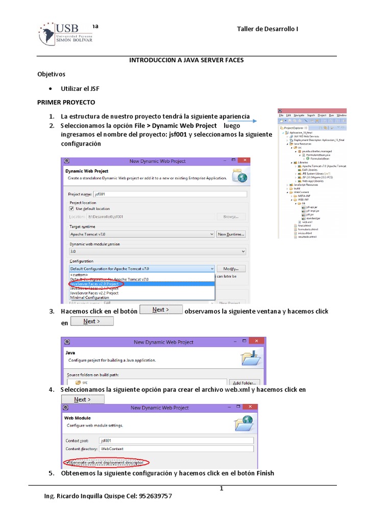 Introducción a Java Server Faces | PDF | Estándares web | Desarrollo web