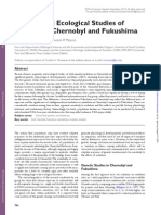 Genetic and Ecological Studies of Animals in Chernobyl and Fukushima