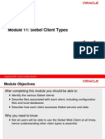 Module 11: Siebel Client Types